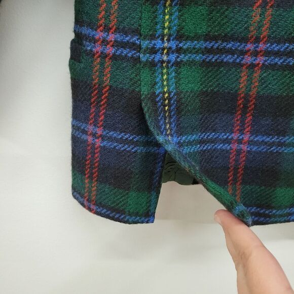 Vintage Sakowitz Elegant Heir Wool Plaid Lined Children's Suit Jacket Blazer - Picture 10 of 15